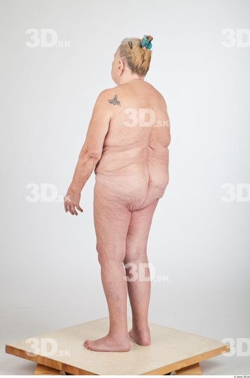 Whole Body Animation references Nude Overweight Wrinkles Studio photo references