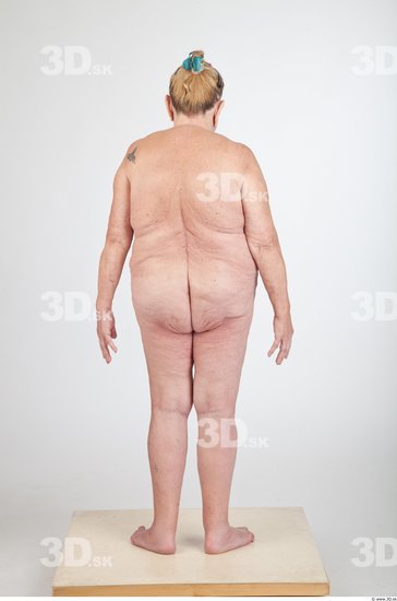 Whole Body Animation references Nude Overweight Wrinkles Studio photo references