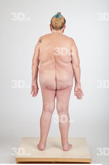 Whole Body Animation references Nude Overweight Wrinkles Studio photo references