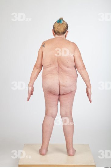 Whole Body Animation references Nude Overweight Wrinkles Studio photo references