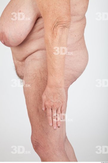 Forearm Nude Overweight Wrinkles Studio photo references