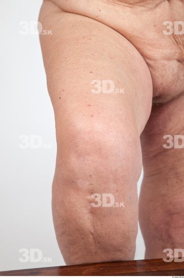 Knee Nude Overweight Wrinkles Studio photo references