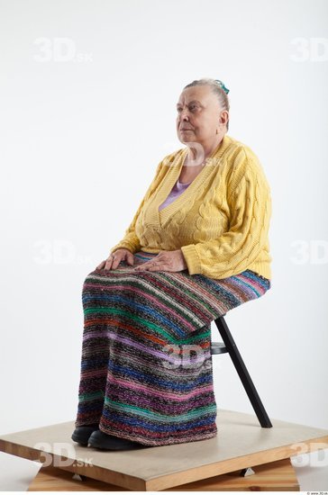 and more Whole Body Woman Artistic poses White Casual Overweight Wrinkles