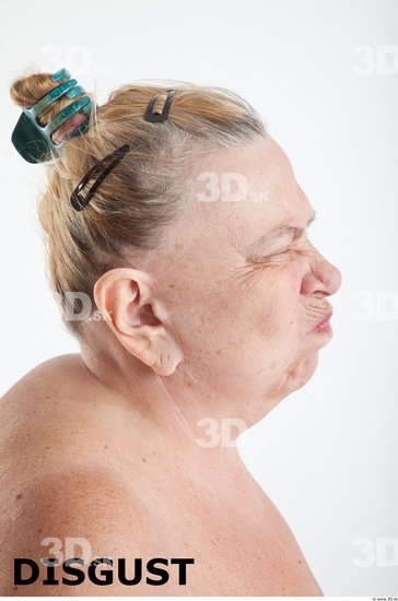 and more Head Emotions Woman White Overweight Wrinkles