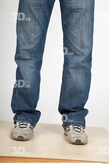 Calf Casual Jeans Studio photo references