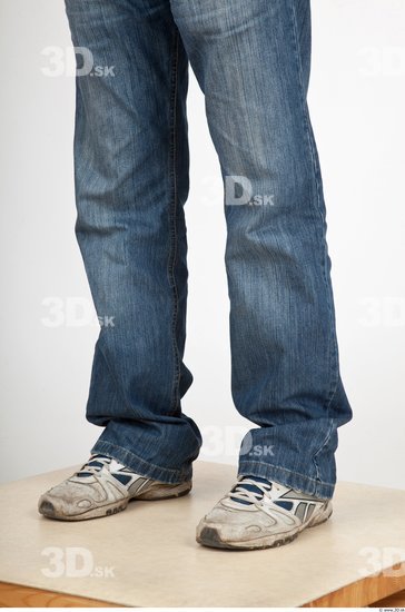 Calf Casual Jeans Studio photo references