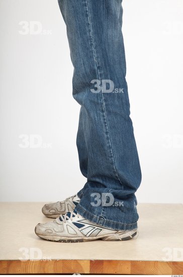 Calf Casual Jeans Studio photo references