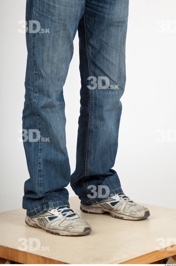 Calf Casual Jeans Studio photo references