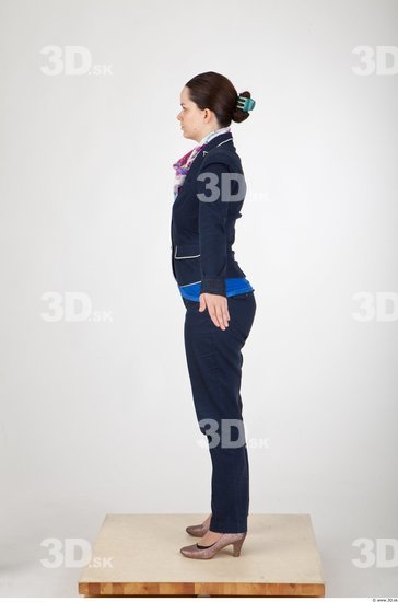 Whole Body Woman Formal Slim Studio photo references