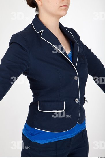 Upper Body Woman Formal Jacket Slim Studio photo references