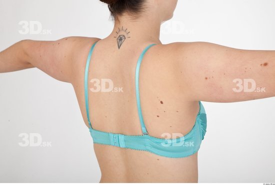 Back Woman Underwear Bra Slim Studio photo references