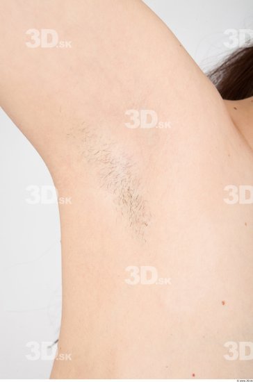 Underarm Woman Nude Slim Studio photo references