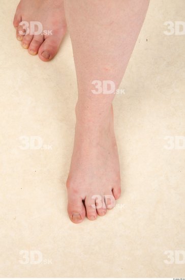 Foot Woman Nude Slim Studio photo references