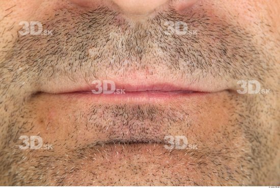 Mouth Man Average Bearded Studio photo references