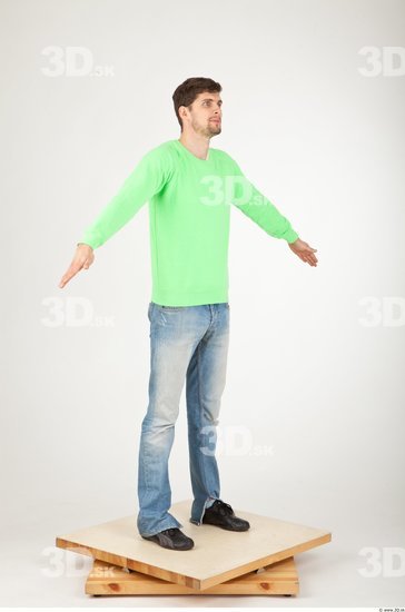 Whole Body Man Animation references Casual Athletic Studio photo references