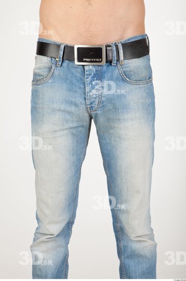 Thigh Man Casual Jeans Athletic Studio photo references