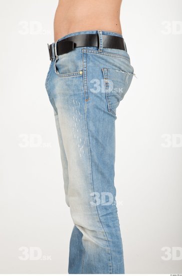 Thigh Man Casual Jeans Athletic Studio photo references