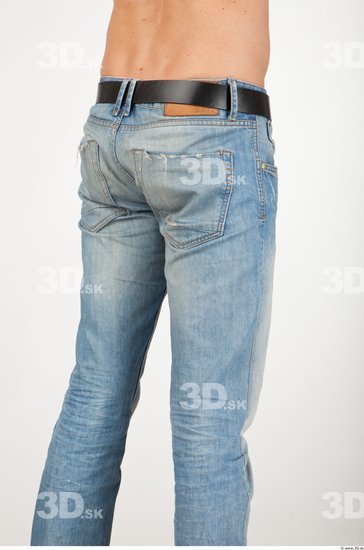 Thigh Man Casual Jeans Athletic Studio photo references