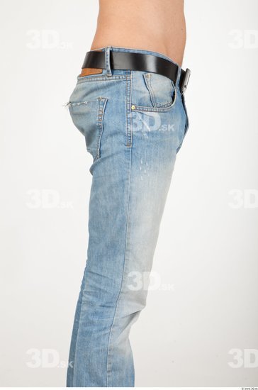 Thigh Man Casual Jeans Athletic Studio photo references