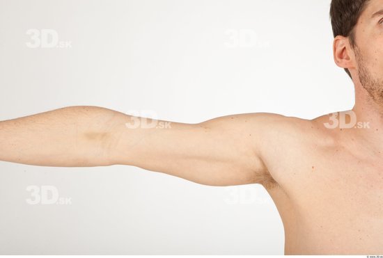 Arm Man Nude Athletic Studio photo references