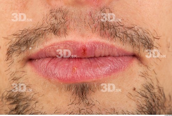 Mouth Man Athletic Bearded Studio photo references