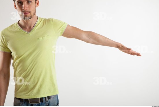 Arm Man Animation references White Casual T shirt Athletic