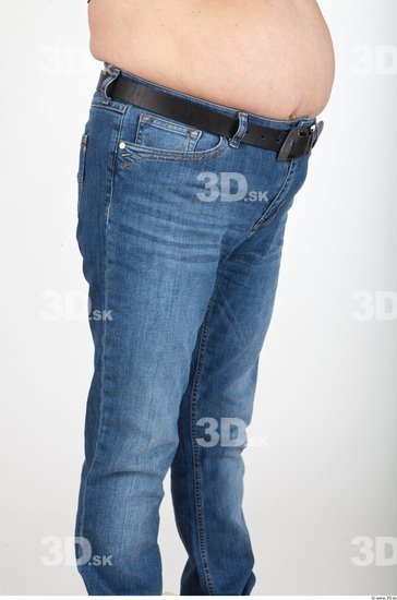 Thigh Woman Casual Jeans Average Wrinkles Studio photo references