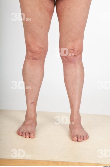 Calf Woman Nude Average Wrinkles Studio photo references