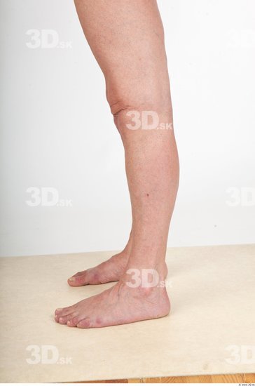 Calf Woman Nude Average Wrinkles Studio photo references