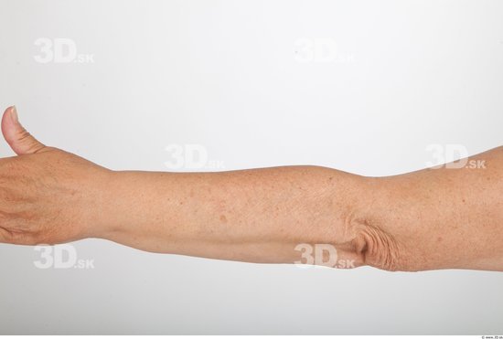 Forearm Woman Nude Average Wrinkles Studio photo references