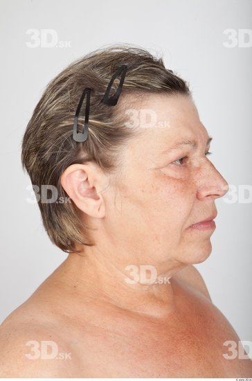 Head Woman Average Wrinkles Studio photo references