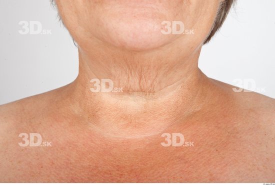 Neck Woman Nude Average Wrinkles Studio photo references