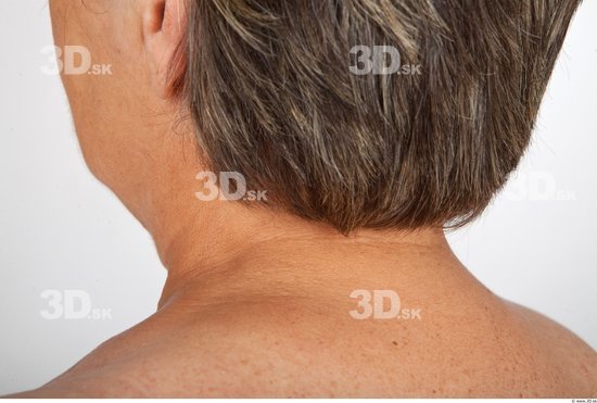 Neck Woman Nude Average Wrinkles Studio photo references