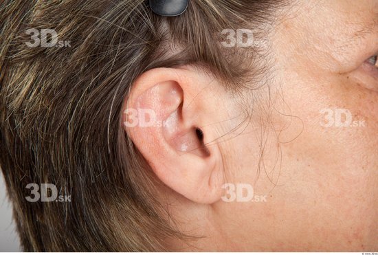 Ear Woman Average Wrinkles Studio photo references