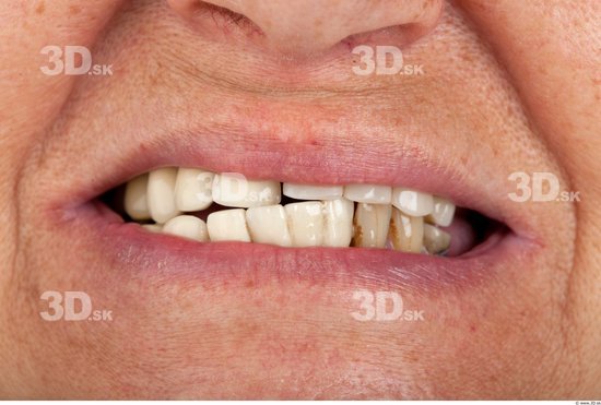 Teeth Woman Average Wrinkles Studio photo references