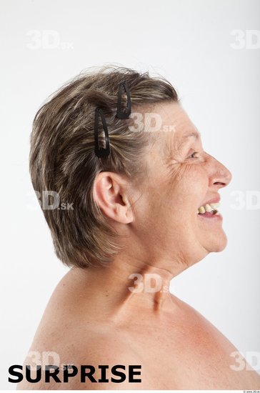 Head Emotions Woman White Average Wrinkles