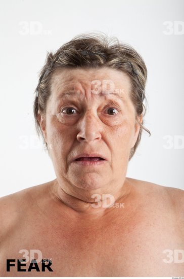 Head Emotions Woman White Average Wrinkles