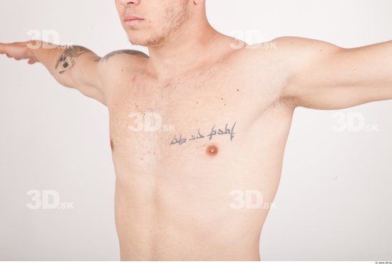 Chest Man Nude Average Studio photo references