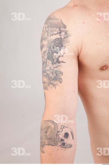 Skin Man Tattoo Nude Average Studio photo references