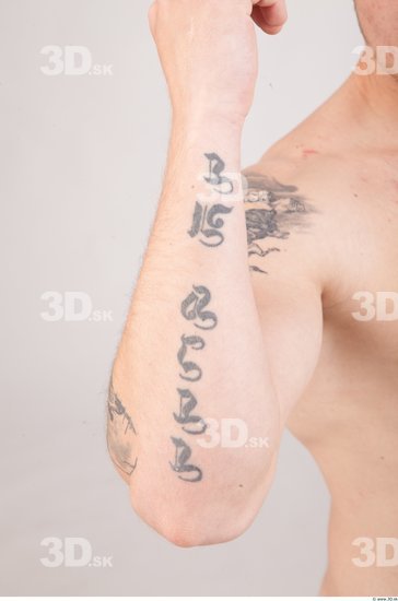 Skin Man Tattoo Nude Average Studio photo references