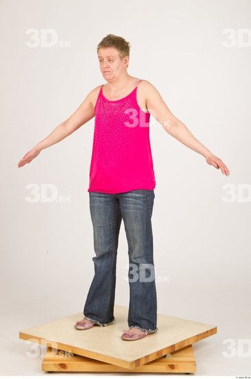 Whole Body Woman Animation references Casual Average Studio photo references