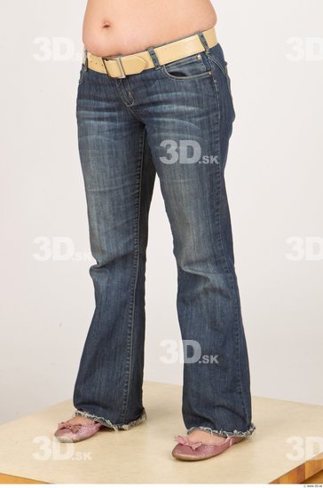 Leg Woman Casual Jeans Average Studio photo references