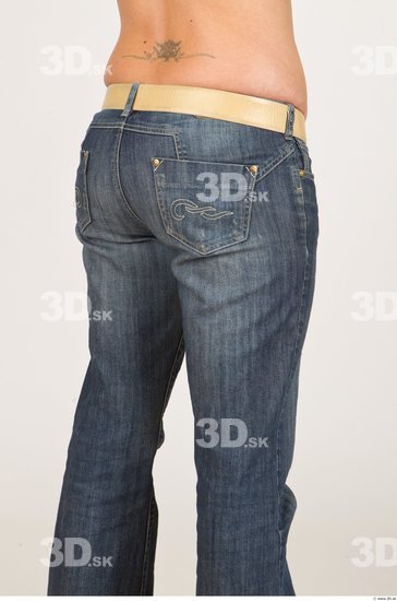 Thigh Woman Casual Jeans Average Studio photo references