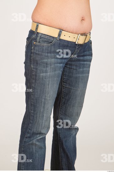 Thigh Woman Casual Jeans Average Studio photo references