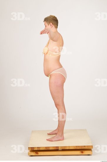 Whole Body Woman T poses Underwear Average Studio photo references