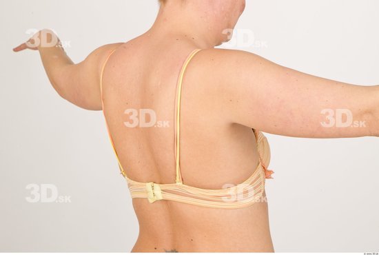 Back Woman Underwear Bra Average Studio photo references