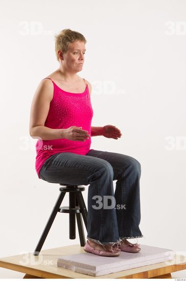 Whole Body Woman Artistic poses Casual Studio photo references
