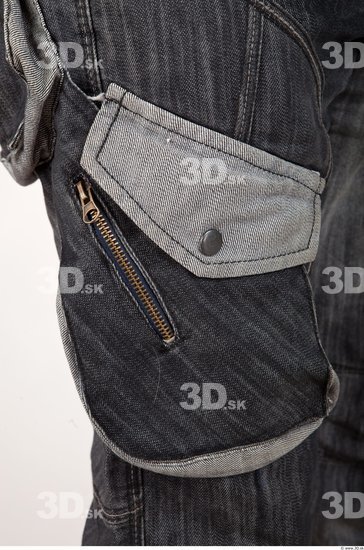 Man Casual Jeans Average Wrinkles Studio photo references