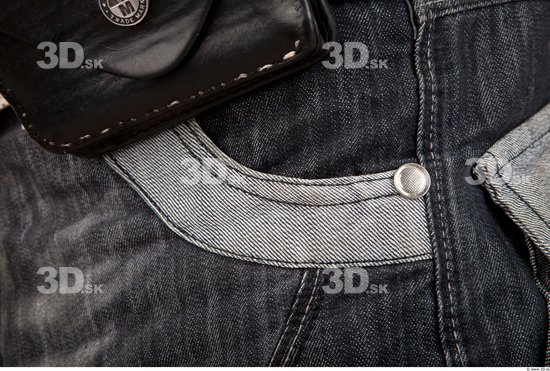 Man Casual Jeans Average Wrinkles Studio photo references