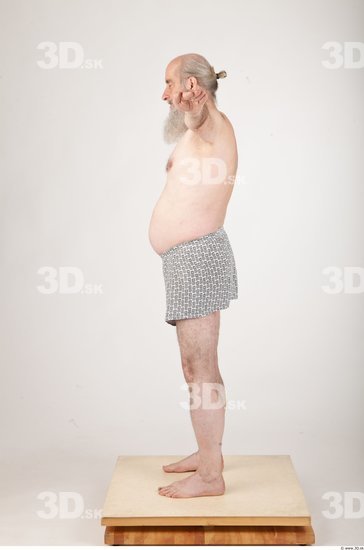 Whole Body Man T poses Underwear Shorts Average Wrinkles Studio photo references